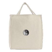 Yin Yang räcker broderade tryck hänger lös Broderad Tygkasse
