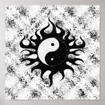 Yin Yang Splatter Affisch