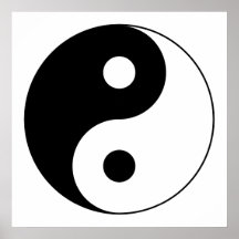 Yin Yang symbol Affischer
