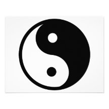 Yin Yang symbol Skräddarsydda Inbjudan