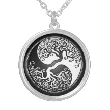 Yin Yang träd Halsband