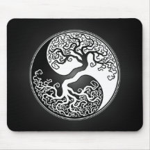 Yin Yang träd Mus Mattor