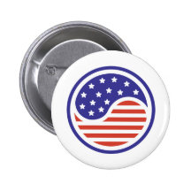 Ying Yang fred Pins