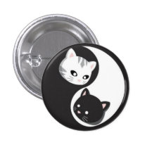 YinYang knäppas och Ninji Knappar Med Nål