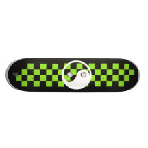 yinyangcheckerslimefrukt skateboards