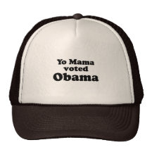 Yo mammor röstade den Obama T-tröja Kepsar