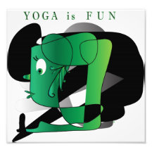 Yoga är det roliga    trycket fotografiskt tryck