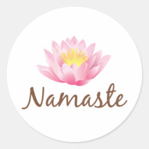 Yoga för Namaste lotusblommablomma Klistermärke