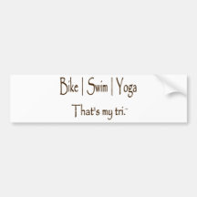 Yoga för simma | för cykel | bildekaler