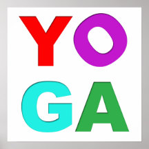 Yoga märker affischer