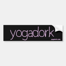 yogadorkbildekal - svart & rosor
