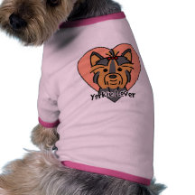 Yorkie älskare djur tee shirt