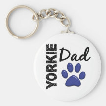 Yorkie pappa 2 nyckel ringar