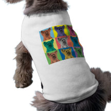 Yorkie Pop-Konst T-shirt För Hundar