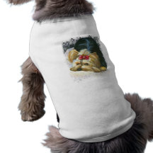 Yorkie titt en utslagsplats för buvovvehund hund tshirt