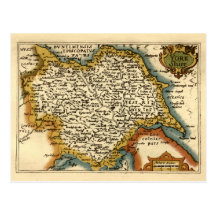 Yorkshire ståndsmässig karta, England Vykort