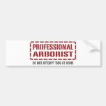 Yrkesmässig Arborist Bildekal