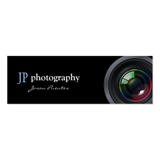 Yrkesmässig fotografkamera Lens Visitkort