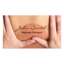 Yrkesmässig massageterapeutvisitkort