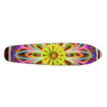 Yta för SOLROSLooktryck Skateboards
