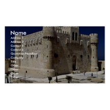 Yttre av fort av Qaitbay, Alexandria, egypten Visitkort