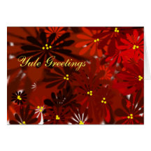 Yule Fredjulstjärna Hälsningskort