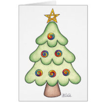 Yule träd kort