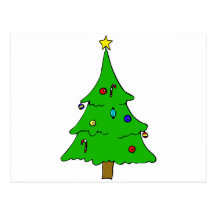 Yule träd vykort