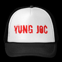Yung Joc röd logotyphatt kepsar