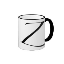 Z - Zapfino Kaffe Mugg