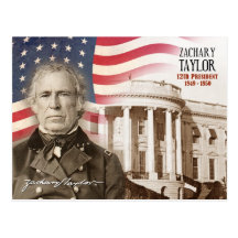 Zachary Taylor - 12:epresident av U.S.et Vykort