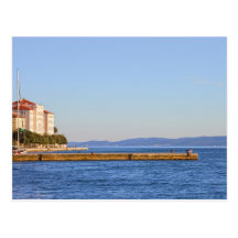Zadar havspir i Kroatien Vykort