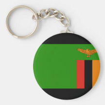 Zambia flagga nyckel ring