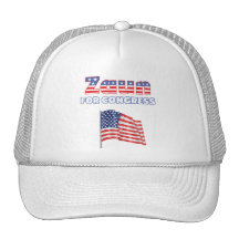 Zaun för patriotisk amerikanska flaggan för kongre trucker keps