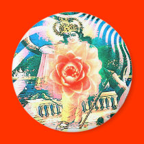 zazzle india tänder lotusblomma magneter