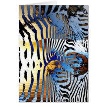 zebra mönstrad hälsningkort för vild