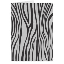 Zebra tryck hälsnings kort