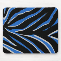 Zebra tryck i blått mus mattor