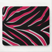Zebra tryck i rosor musmatta