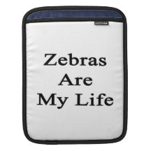 Zebrodern är mitt liv iPad sleeve