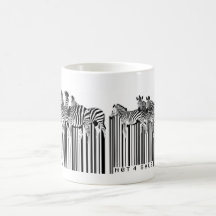 zebrorbarcode kaffe mugg