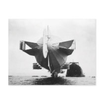 ZeppelinAirship 1908 Vykort