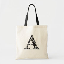 Zilly sebra tote bags