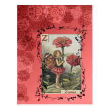 Zinnia Fairy Wenskaart