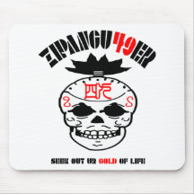 「ZIPANGU49ER」 SKULL logo No.1 マウスパッド