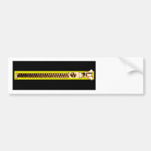 Zippersvartgult förkopprar 1aH MUSEET Zazzle Bildekal