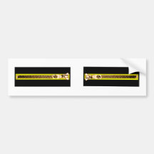 Zippersvartgult förkopprar 2H MUSEET Zazzle Bildekal