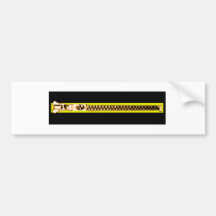 Zippersvartgult förkopprar bH MUSEET Zazzle Bildekal