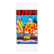 Zippy för president! anpassade rackkort