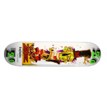ZO stiger ombord vid brännskadastudior USA Skate Board Deck